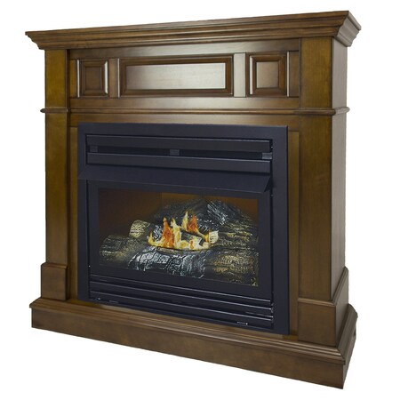 Pleasant Hearth 42 VentFree Dual Gas Fireplace 30,000 BTUs  Heritage finish VFF2-PHIMD-2H